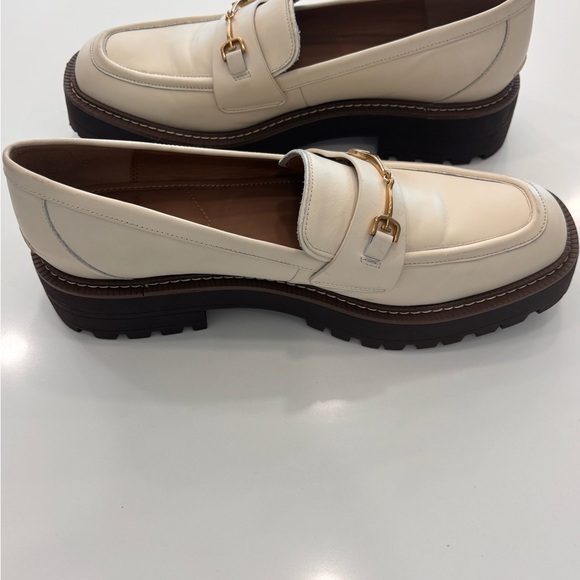 Sam Edelman Cream Laurs Loafers with Gold Buckle Women’s Size 11 - Picture 5 of 6